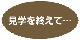 見学を終えて…